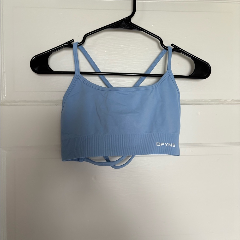 dfyne Dynamic Backless Bra in Sky Blue